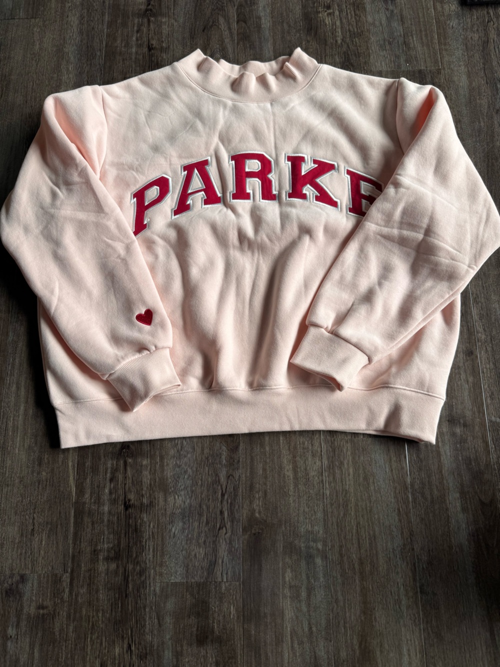 Parke Valentines Mockneck Peony with Red Heart